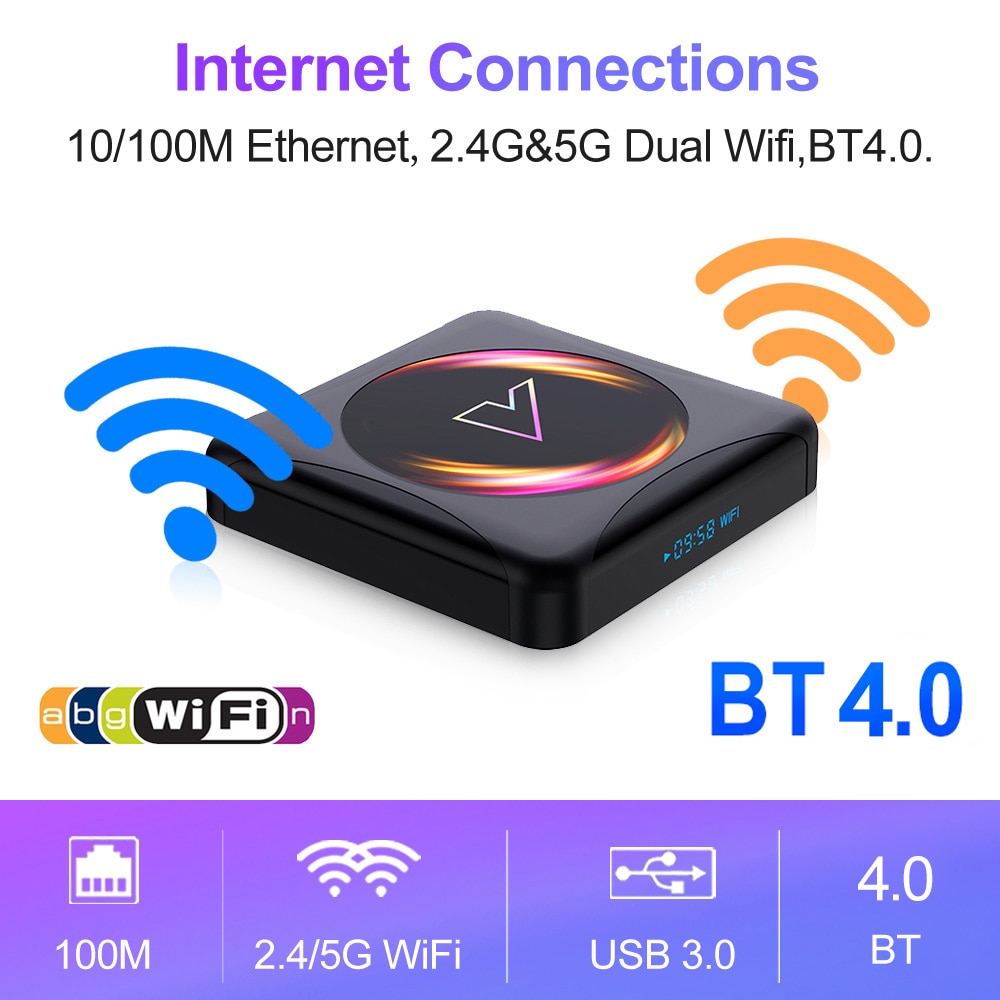 Đầu Tv Box Vontar Z5 Android 10 4g 64gb Rockchip Rk3318 Hỗ Trợ 1080p 4k Google Play