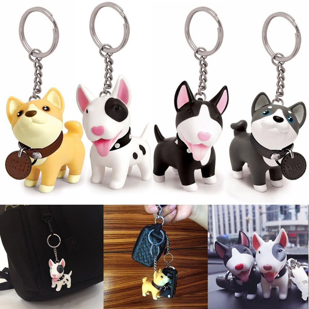 MXGOODS Móc Khóa Vinyl Hình Chú Chó Vẽ Tay Dễ Thương
