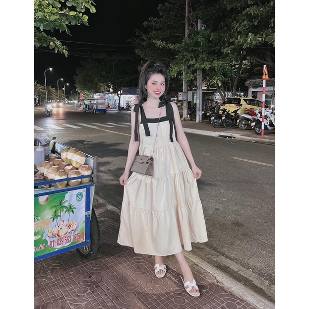 VÁY BE DÂY NƠ BABYDOLL