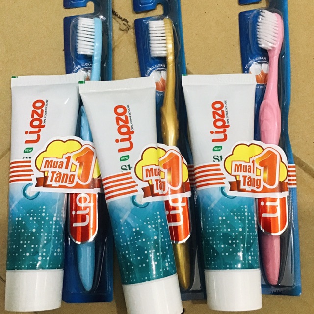 Combo bàn chải lipzo maxcare tặng KĐR 95g