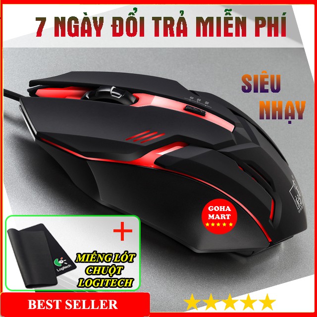 Chuột máy tính siêu bền K2 - SKY9 có tặng kèm lót chuột gaming logitech xịn