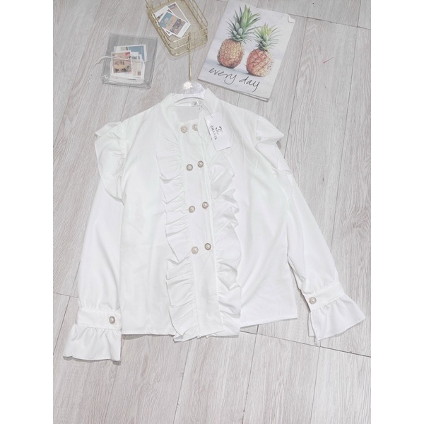 [Mã FAMARAL1 giảm 10K đơn 50K] Sơ Mi Tiểu Thư Cúc Ngọc Bèo | BigBuy360 - bigbuy360.vn