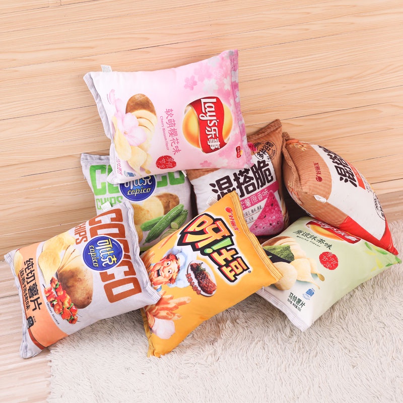 Gối Nhồi Bông Hình Đồ Ăn 3D Sáng Tạo Độc Đáo