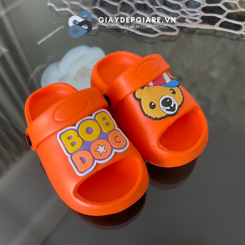 (Size 18-29) Dép Sục Cho Bé Dán Sticker Chú Gấu BOB DOG Dễ Thương Nhẹ Chân Siêu Bền [1180BOBDOG]  - Giaydepgiare.vn