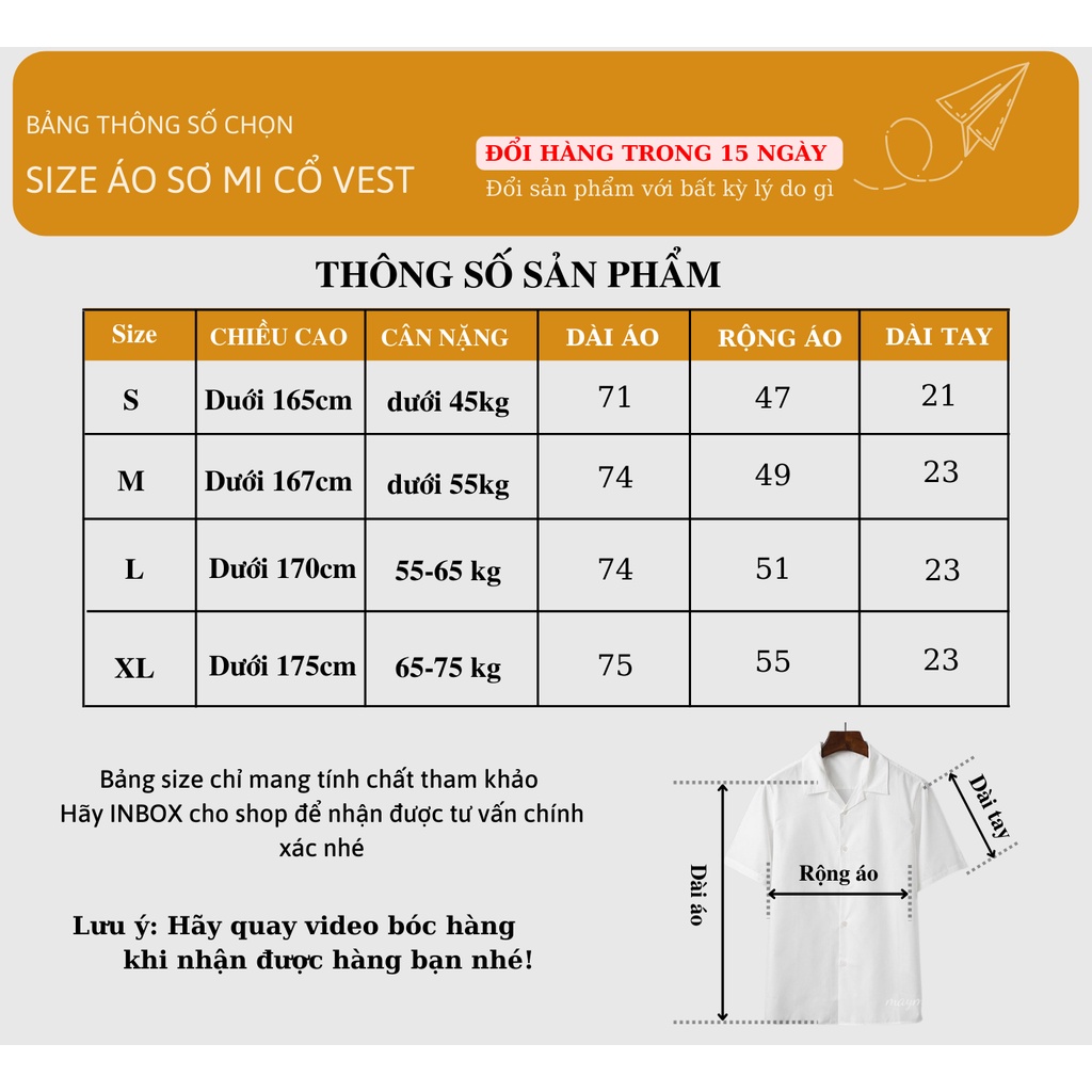Áo sơ mi ngắn tay nam nữ cổ vest GMAN form rộng sơ mi cổ vest unisex tay lỡ, chất vải lụa mịn chống nhăn