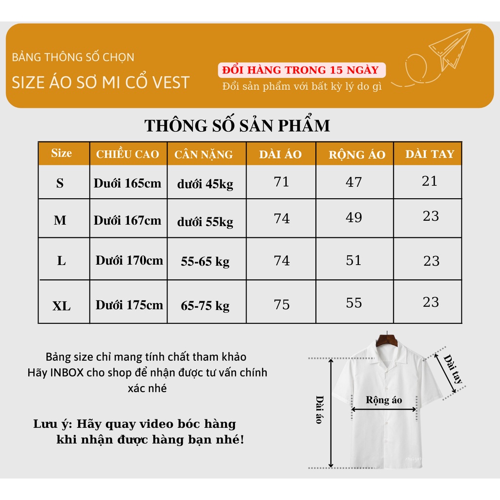 Áo sơ mi ngắn tay nam nữ cổ vest GMAN form rộng sơ mi cổ vest unisex tay lỡ, chất vải lụa mịn chống nhăn (SM.CVEST)