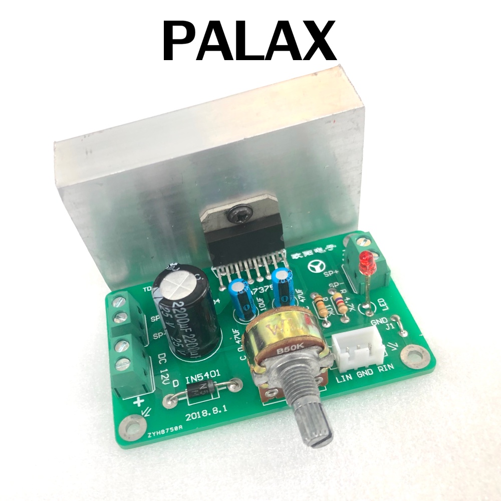 Mạch khuyếch đại công suất BTL 2.0 TDA 7377, Nguồn 12V - 15v, Công suất 40W + 40W Dùng độ loa kéo, karaoke .v.v...