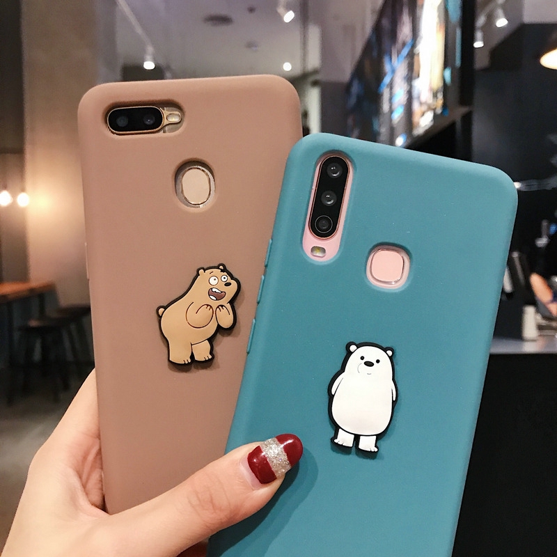 Ốp điện thoại hình 3 chú gấu DIY cho Samsung A71 A51 A21 A01 A11 A70 A50s A30s A10s A20s M10 M30s A6 Plus 2018 SG-7 | BigBuy360 - bigbuy360.vn