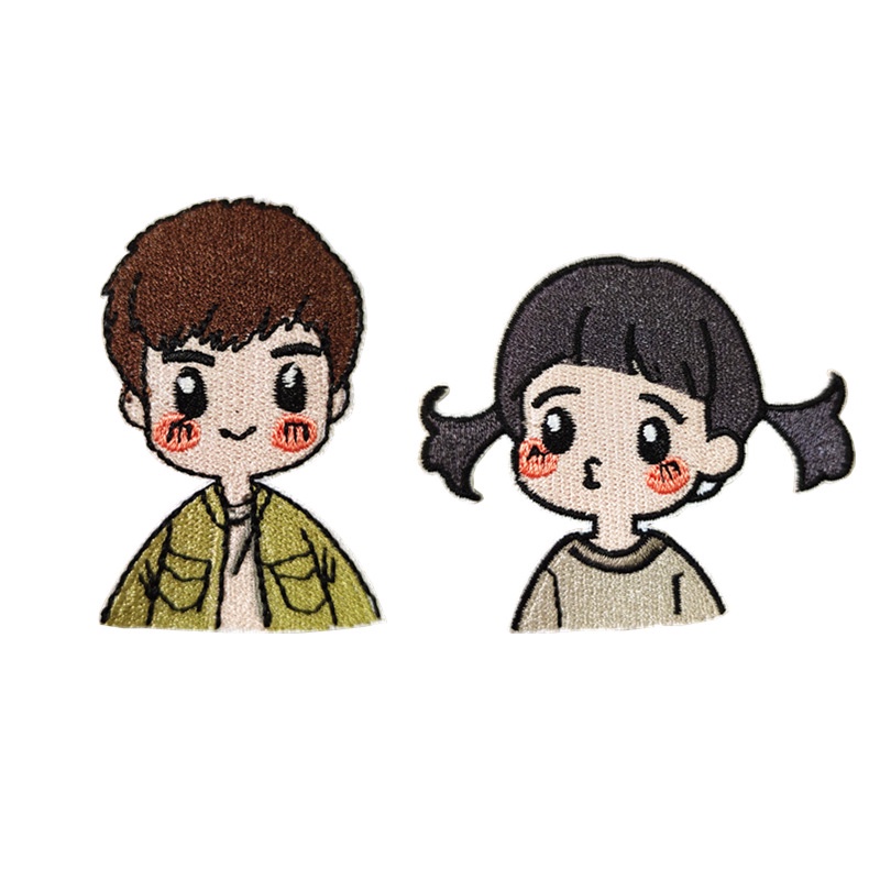 Sticker ủi thêu hình nhân vật hoạt hình dễ thương
