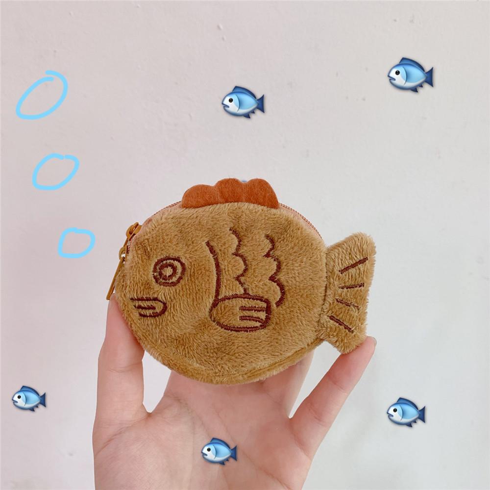 DARNELL Ví Đựng Tiền Xu Hình Cá Dễ Thương