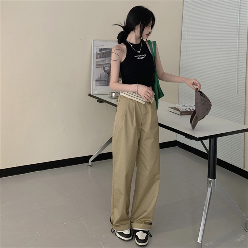 Áo SUXI không tay in chữ có mút ngực thời trang mùa hè quyến rũ cho nữ