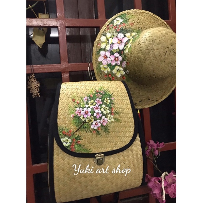 NÓN CÓI - TÚI CÓI - BALÔ CÓI (vẽ HandMade)