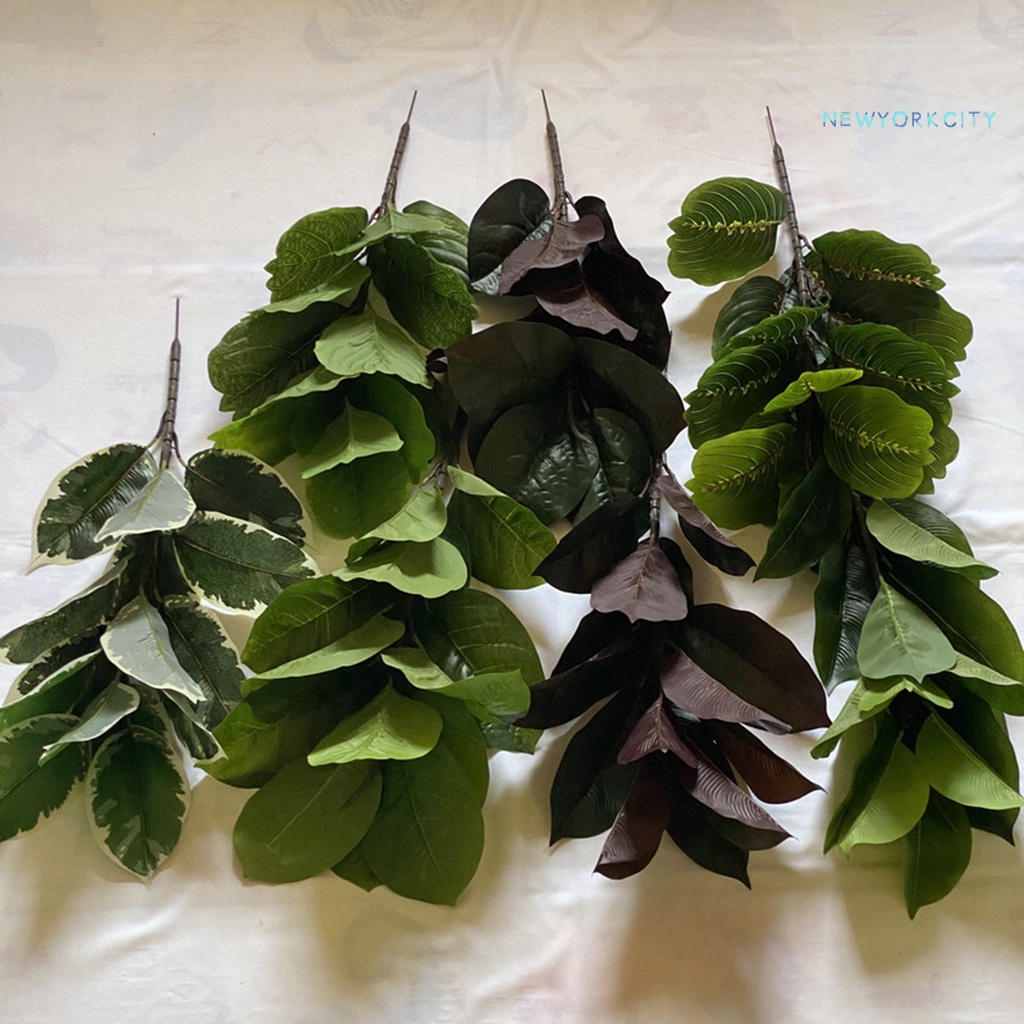 1 Nhánh Lá Nhân Tạo Trang Trí Nội Thất Nhà Ở