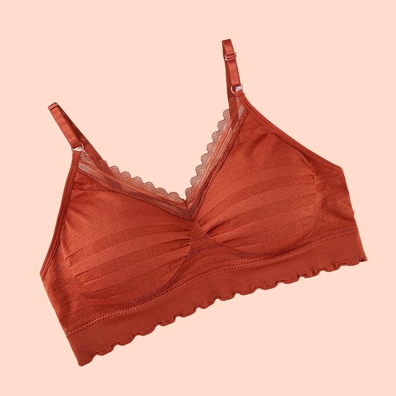 Áo Lót Nữ Nâng Ngực, Áo Bra Cotton Co Giãn 2 Dây [Có Mút Ngực] - 128