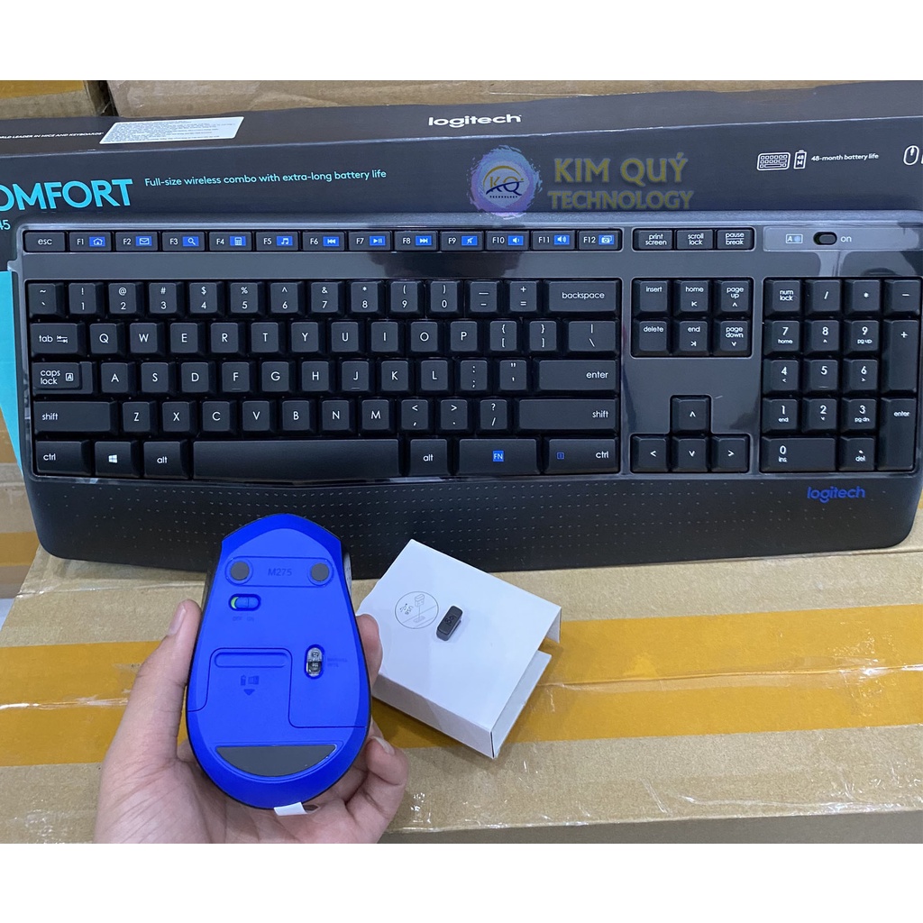 Combo Bàn Phím Và Chuột Không Dây Logitech MK345 - Hàng Chính Hãng - BH12TH
