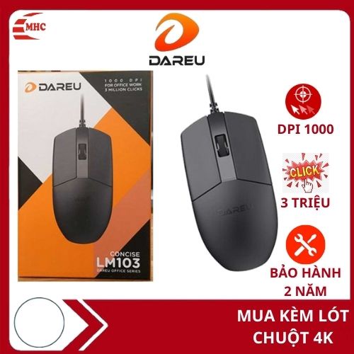 Chuột máy tính, chuột có dây, con chuột DAREU LM103