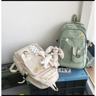 Balo túi trong suốt siêu hot 2021 balo ulzzang cho học sinh size to form rộng đựng vừa laptop 16-17 inch