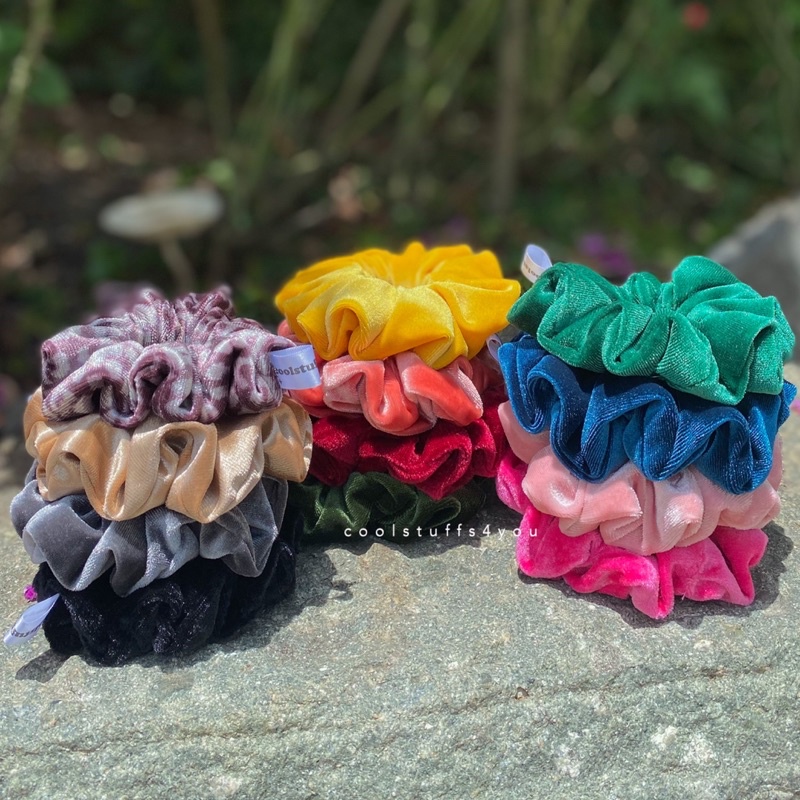 Bảng màu nhung✨Đồ buộc tóc velvet scrunchies nhung nhiều màu