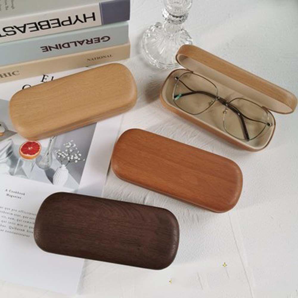 MXGOODS Hộp Đựng Mắt Kính Giả Gỗ Bằng Da PU Chất Lượng Cao