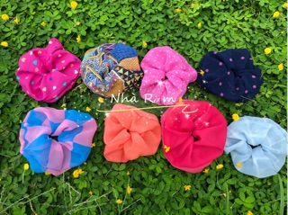 Combo SỈ 100 chiếc cột tóc SCRUNCHIES các mẫu