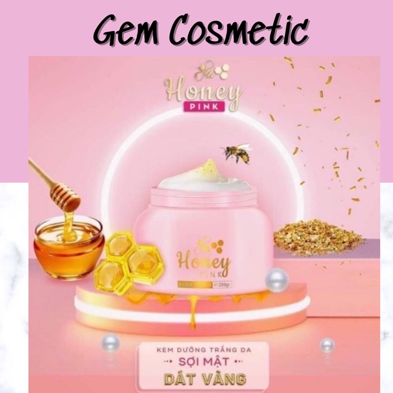 Body dưỡng da dát vàng honey pink