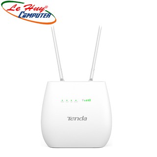Bộ Phát Wifi 4G LTE 2 Râu Chuẩn N300 Có Cổng Lan Tenda 4G680 - Hàng Chính Hãng