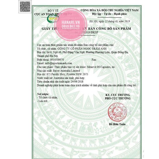 [ Chuẩn Auth] Menevit Úc - Viên uống nâng cao chất lượng tinh trùng cho nam giới | BigBuy360 - bigbuy360.vn