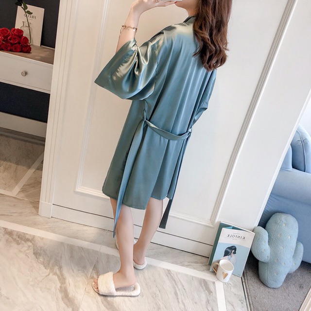 Váy ngủ sexy lụa satin cao cấp kèm choàng SX234 - (45-55 kg) _Kubull | BigBuy360 - bigbuy360.vn