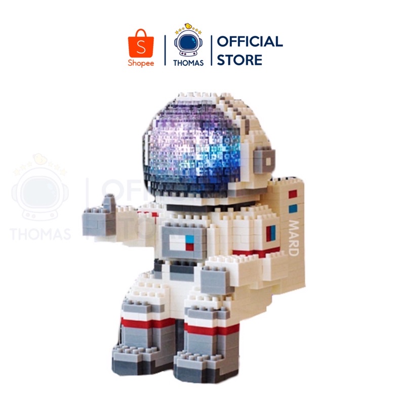 LEGO LẮP RẮP MÔ HÌNH 3D PHI HÀNH GIA CÓ ĐÈN LED