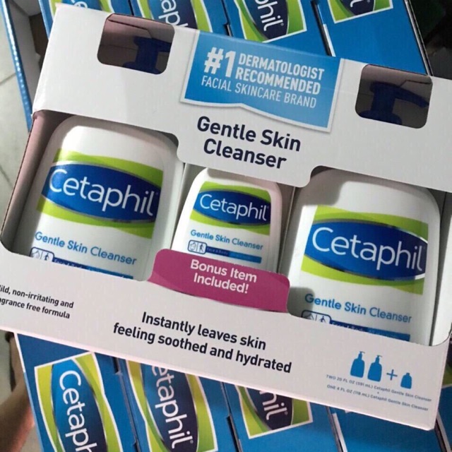 Bộ Sữa Rửa Mặt Cetaphil Gentle Skin Cleanser Mẫu mới