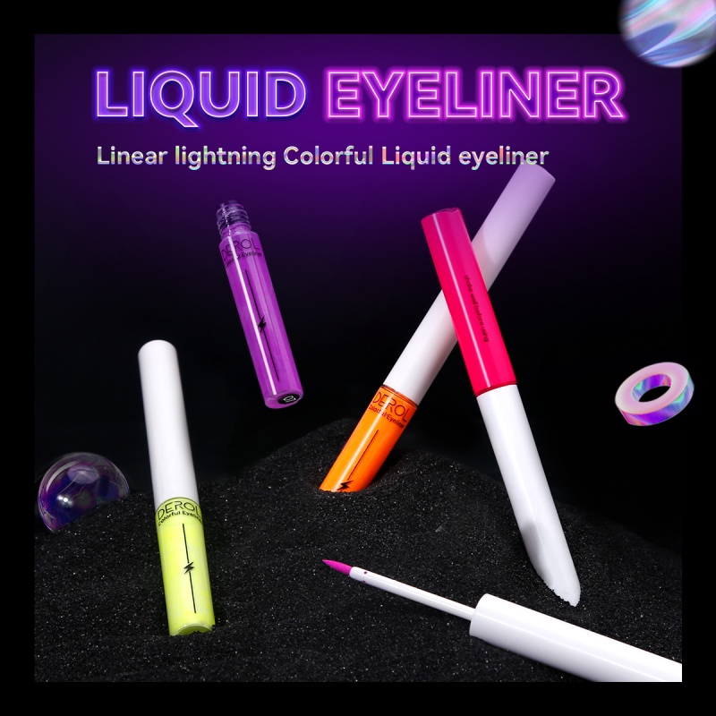 [Hàng mới về] Bút kẻ mắt trang điểm DEROL gốc nước màu sắc dạ quang UV nhanh khô (Có bán nguyên bộ)