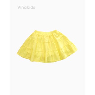 Chân váy bé gái Vinakids 3 tầng màu vàng (2-6 Tuổi)