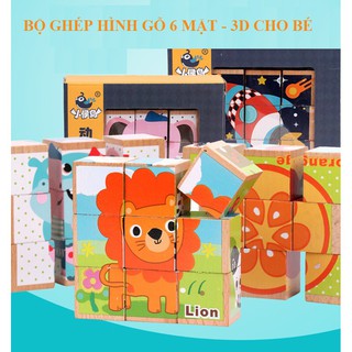 Trò Chơi Lắp Ghép Hình Khối Gỗ 3D Cho Bé_BabyDragon