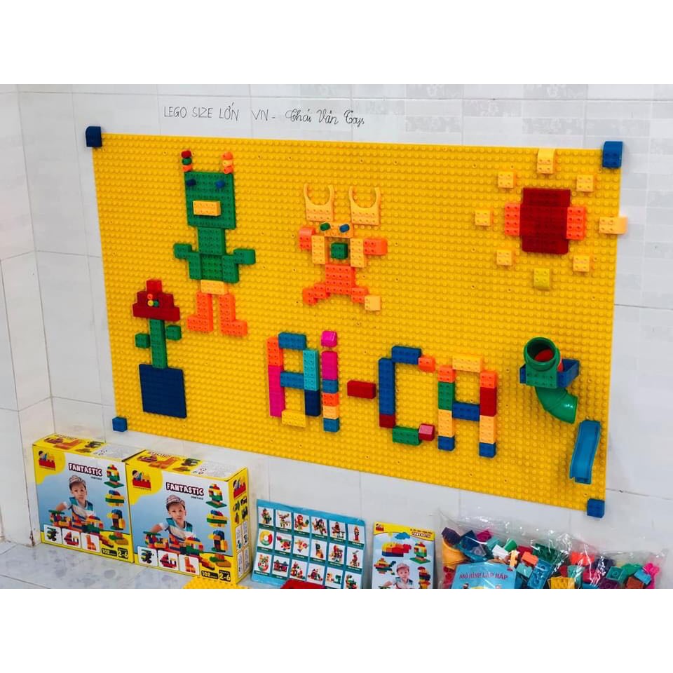 Tấm Lego gắn tường lắp ráp sáng tạo Lego lớn Duplo – Đồ chơi Việt Nam đẹp chất lượng