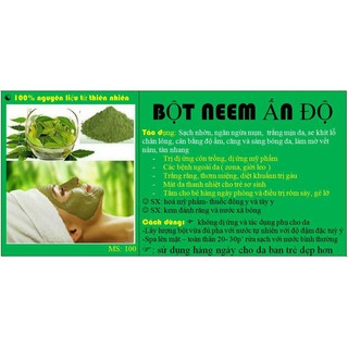 BỘT LÁ NEEM NGUYÊN CHẤT