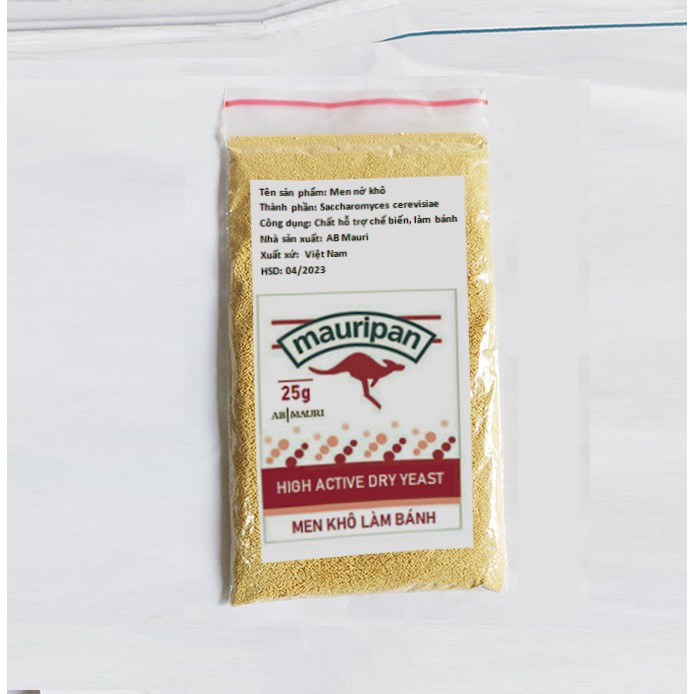 Men nở làm bánh mì 500g men nở Instant Dry Yeast cao cấp men khô làm bánh mì