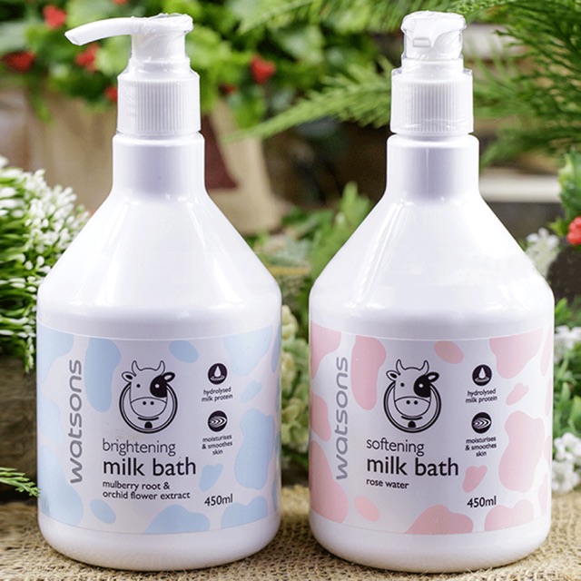 Sữa tắm cao cấp Watsons Milk Bath 450ml .