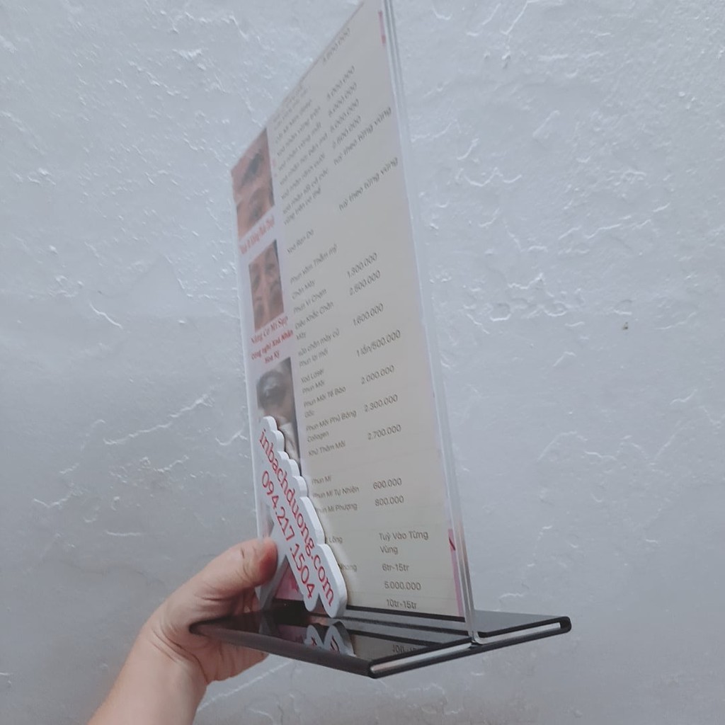 In đế menu mica Sản phẩm in theo yêu cầu In Bạch Dương