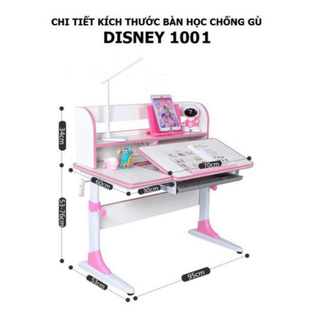 Bàn Học Thông Minh Chống Gù Chống Cận DISNEY 1001 kích thước 1 mét_bàn học sinh 4-18 tuổi .