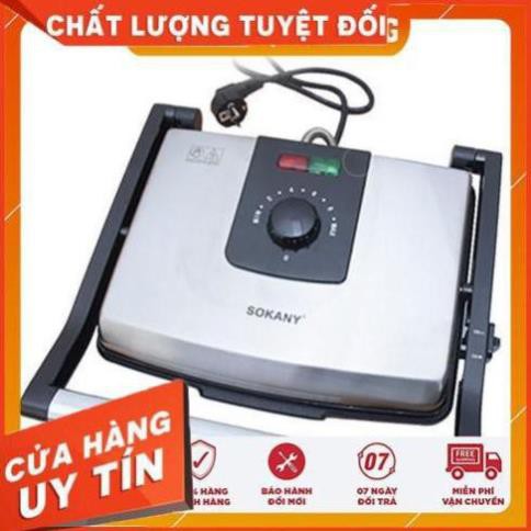 Máy ép nướng bánh mì sokany công suất 2000W