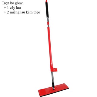 CÂY LAU NHÀ TỰ VẮT THÔNG MINH XOAY 360 ĐỘ - MÀU ĐỎ