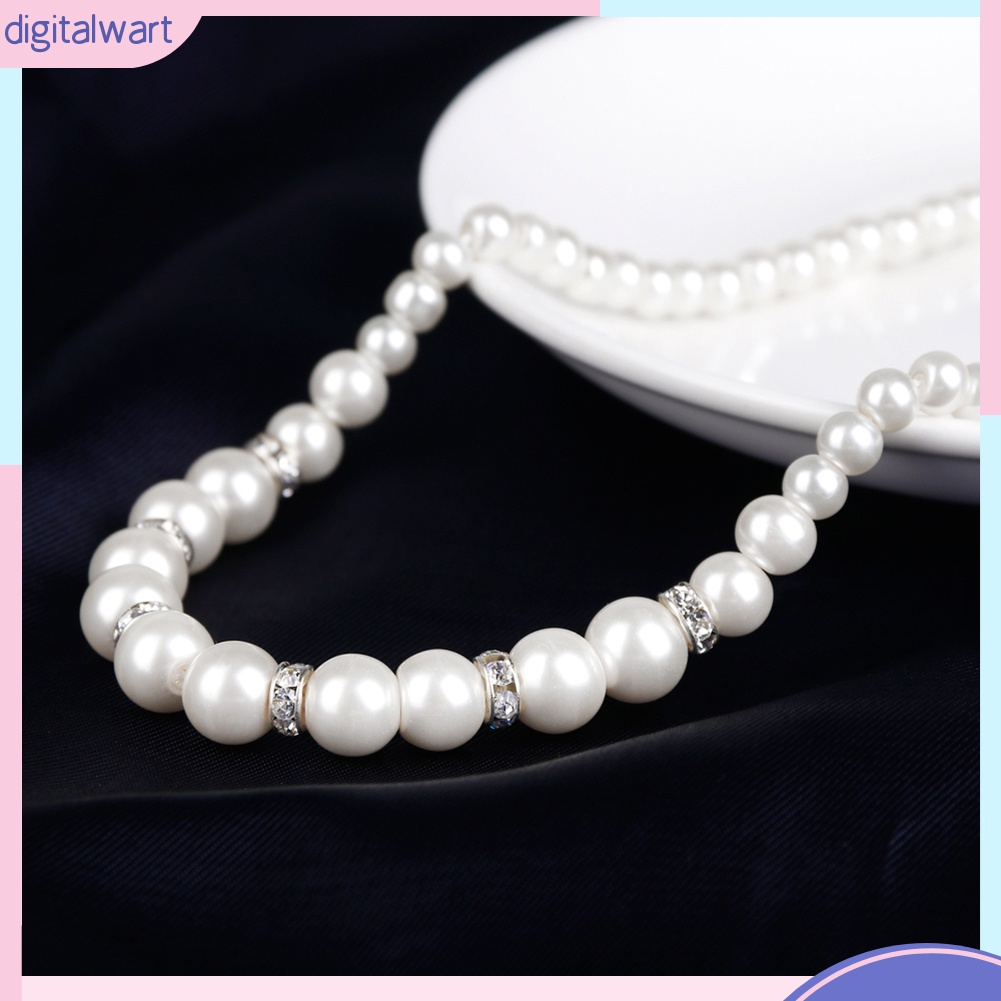 Bộ trang sức bằng hợp kim đính đá / ngọc trai giả sang trọng hợp thời trang cho phái nữ