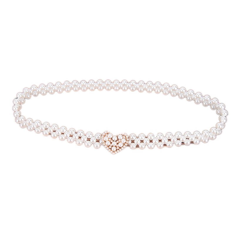 Thắt lưng đính ngọc trai nhân tạo thời trang cho nữ