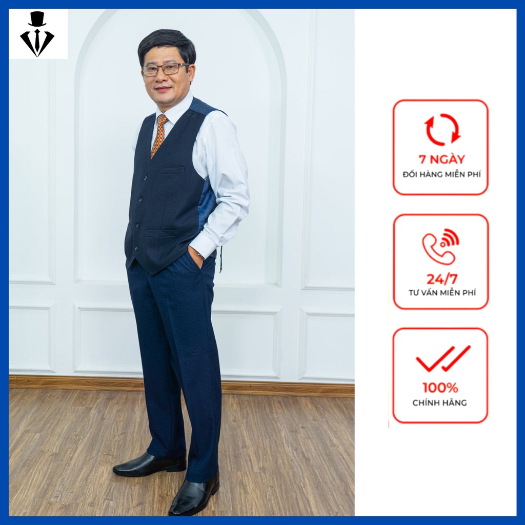 Áo gile trung niên cao cấp, áo lót gile