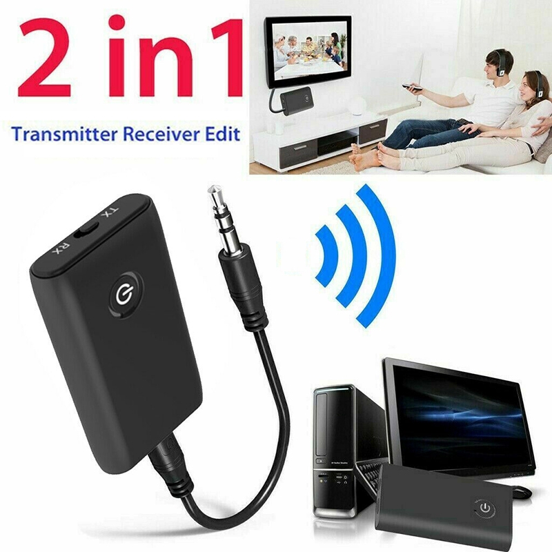 Adapter thu phát âm thanh Bluetooth 5.0 T không dây A2DP jack aux 3.5mm thông dụng