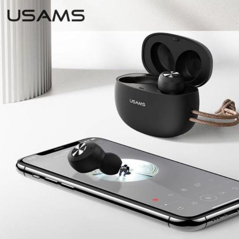 Tai nghe bluetooth USAMS ES True Wireless. Âm thanh vòm 3D siêu hay. Thiết kế cực đẹp. Kiểu dáng airpods
