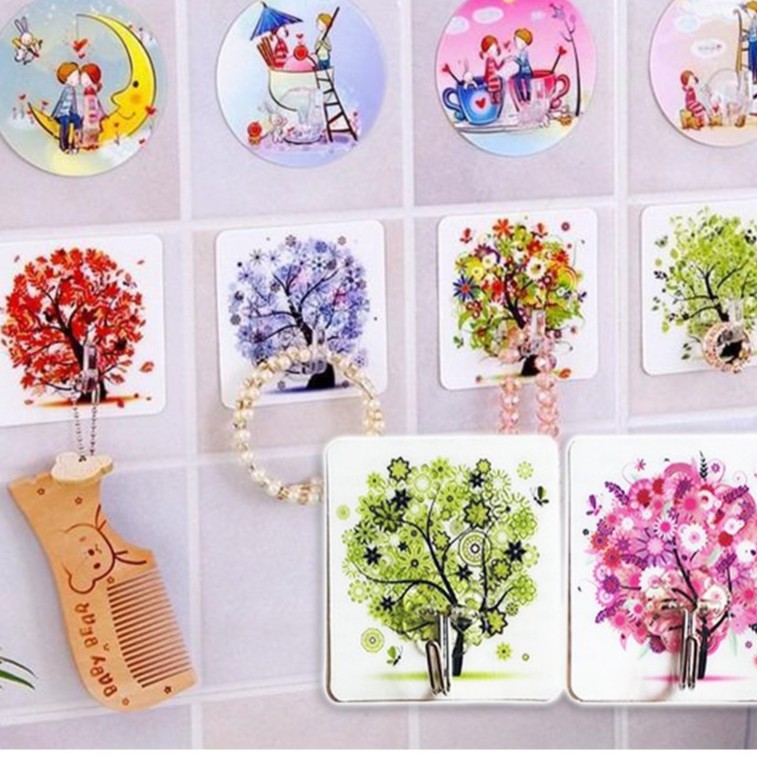 Móc dán tường họa tiết 3D