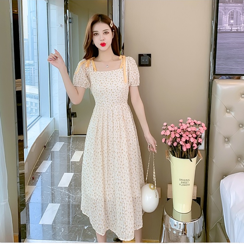 Đầm Voan Hoa Thiết Kế Mới Ngọt Ngào Thời Trang Mùa Hè Dành Cho Nữ