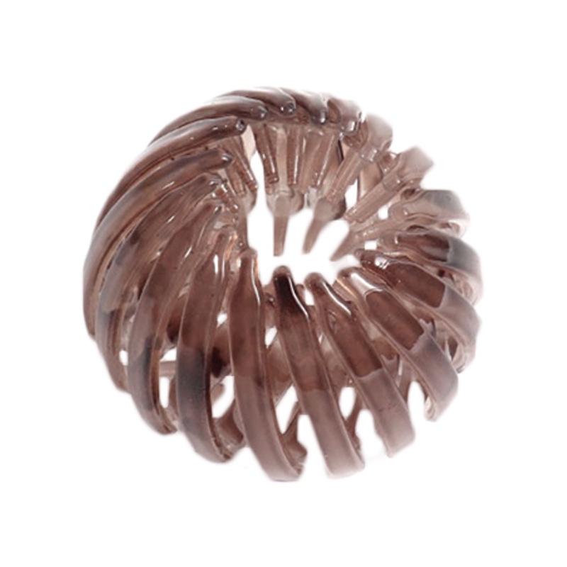 Kẹp tóc nhựa màu trơn thiết kế đơn giản dành cho nữ