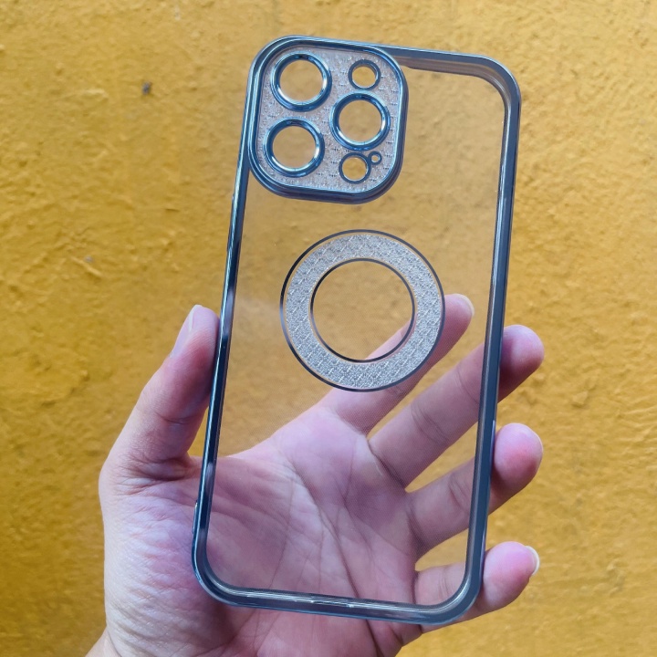 Ốp Vòng Tròn Kim Cương viền màu IPhone 14/14 pro max 13/13pro max 12/12 pro max  11/ 11 pro max